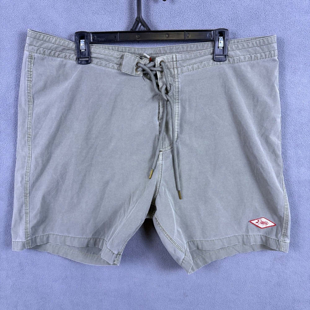 Deus Ex Machina Motorcycles Board Shorts Mens 38 Tugu Garment Dye  Swim Trunks